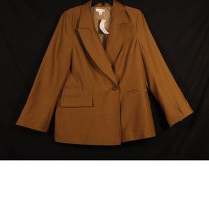 Topshop Boxy Jacket  8 Brown